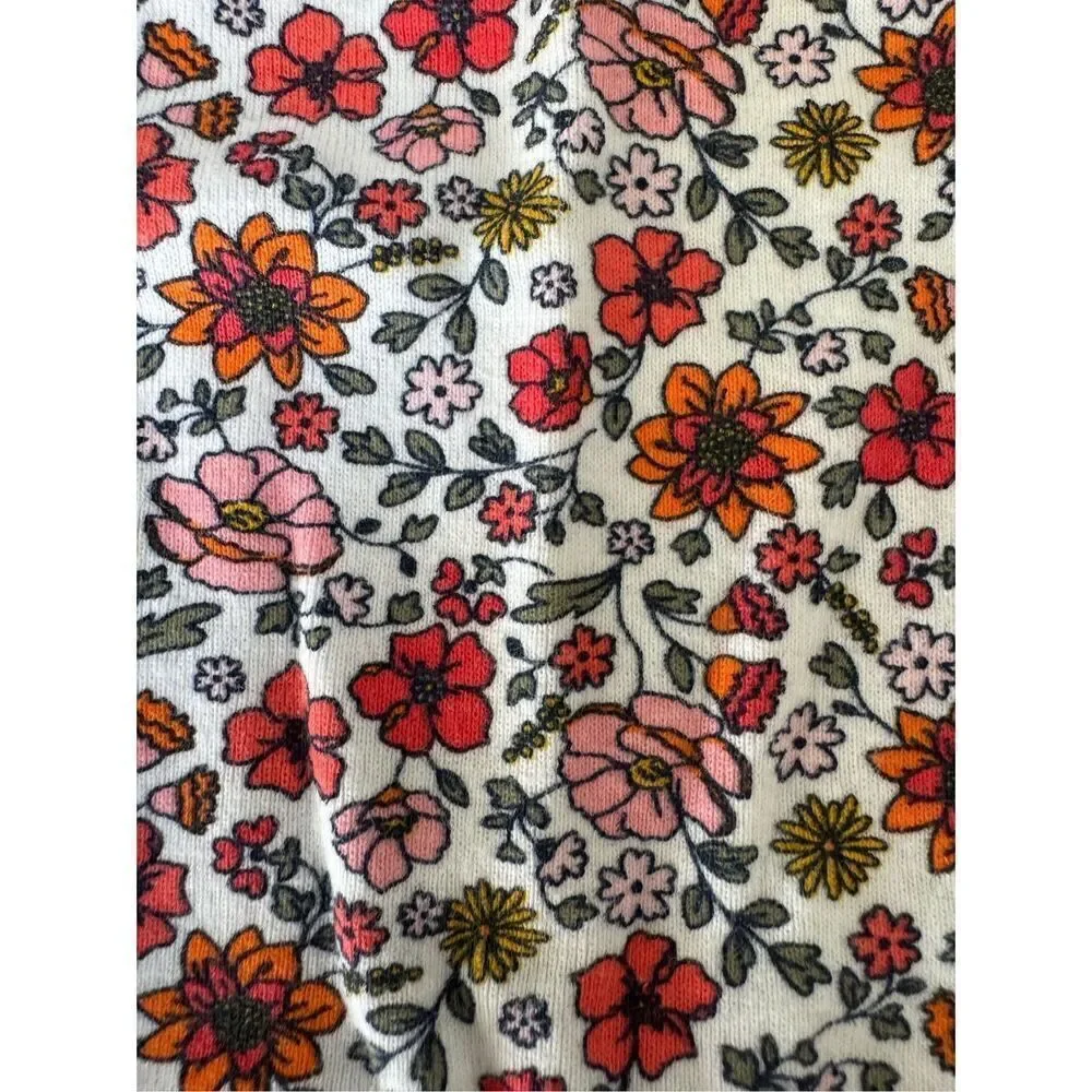 Carters 3 month fall autumn poppy floral long sleeve one piece wildflower boho